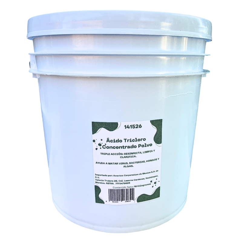 Acido Tricloro Polvo Para Alberca Piscina 10 Kg Cloro