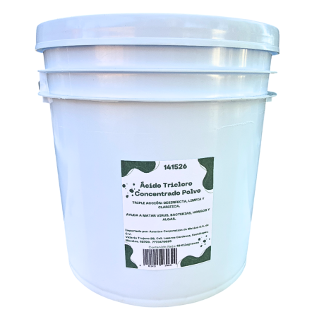 Acido Tricloro Polvo Para Alberca Piscina 10 Kg Cloro