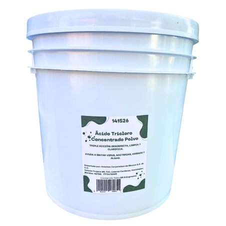 Acido Tricloro Polvo Para Alberca Piscina 20 Kg Cloro