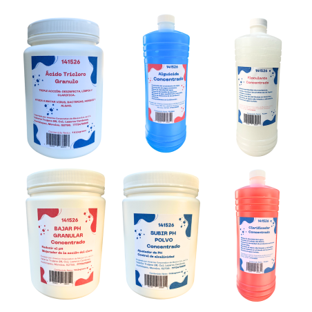 Kit de Mantenimiento Preventivo para Piscina 6 Piezas