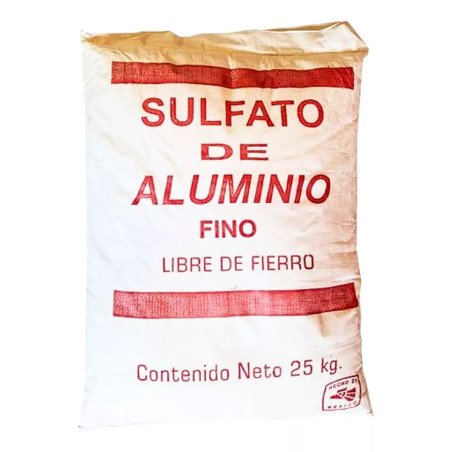 Sulfato de Aluminio Polvo Bulto de 25 Kilogramos